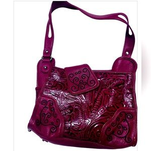 Elegant Burgundy Shoulder Bag